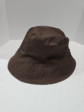 Talbots Dark Brown 100% Cotton Bucket Hat $34 Unisex